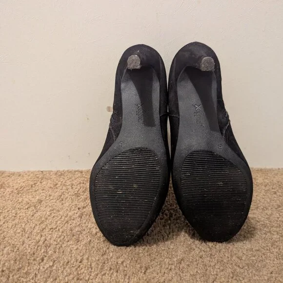 Xappeal Alexa Black Suede Ankle Boots - Picture 5 of 5